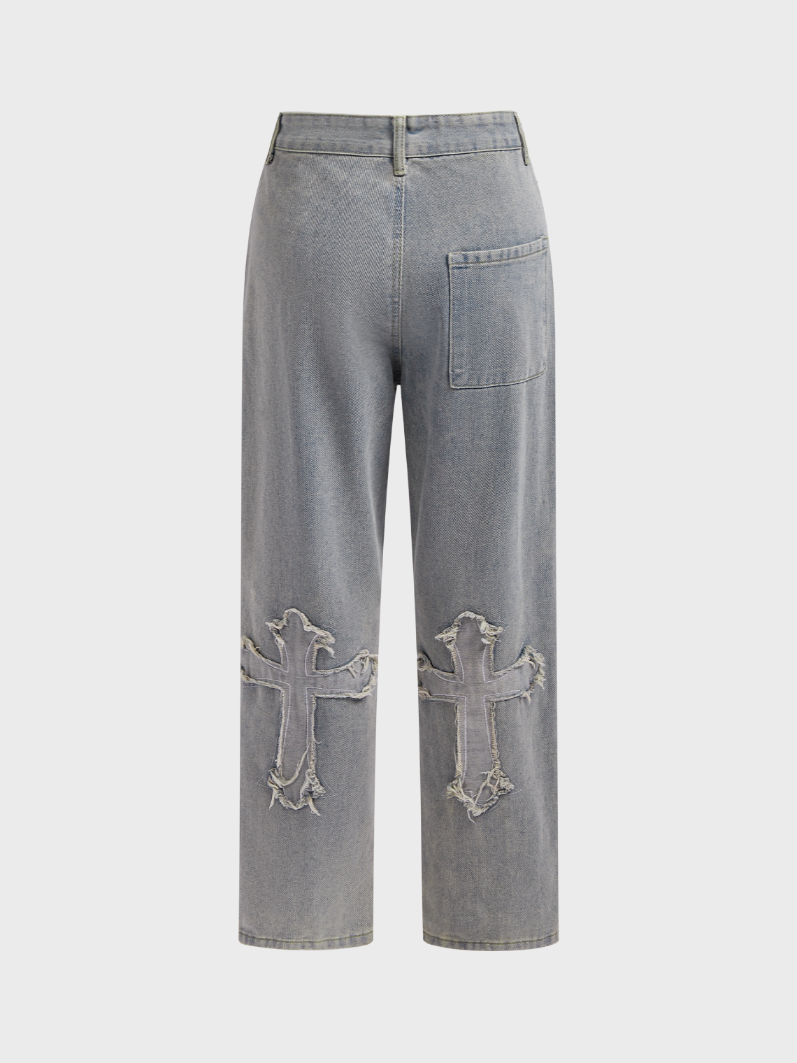 Raw Edge Vintage Cross traight Jeans