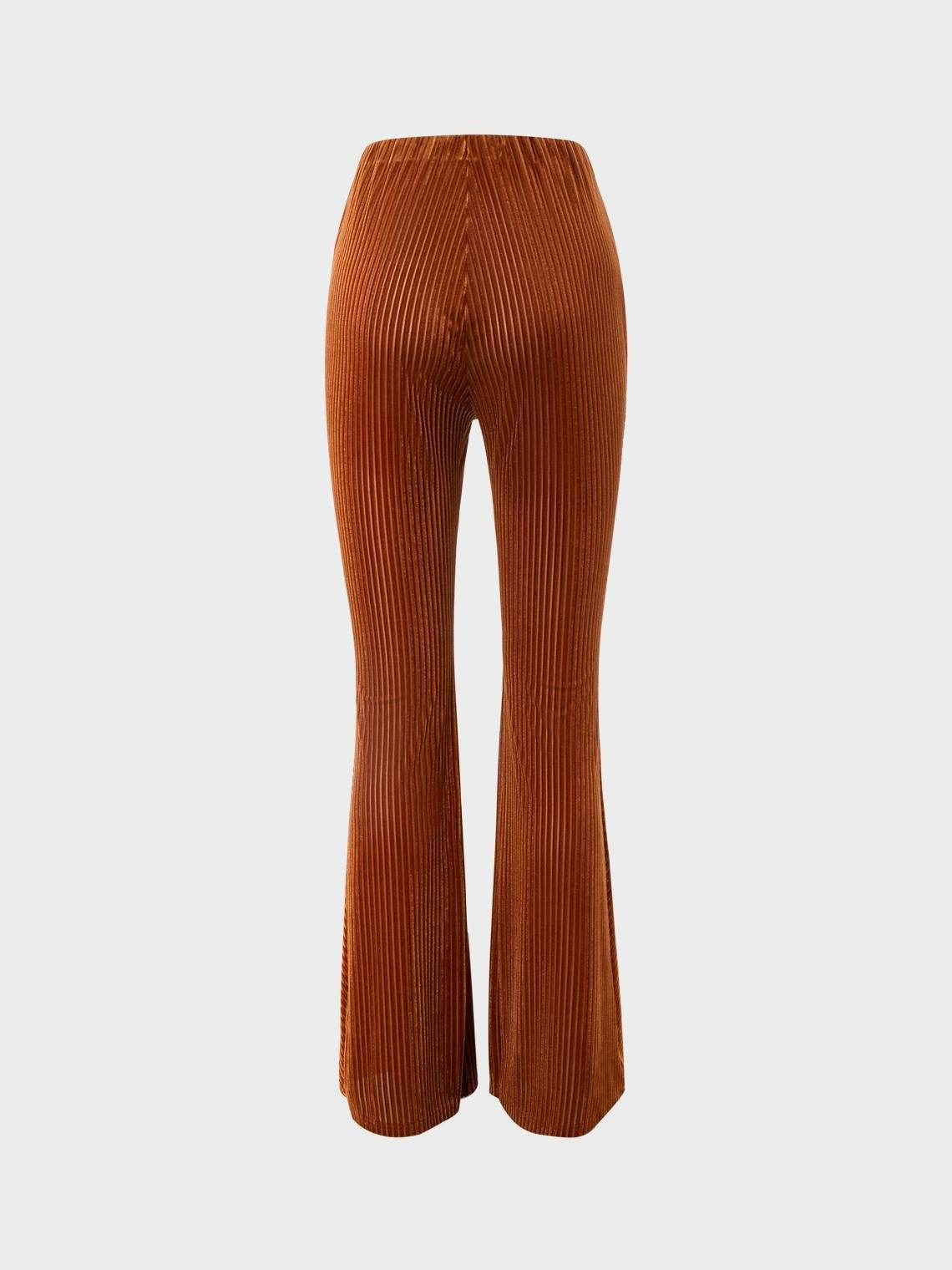 Y2K Basics Deep Brown Flare Bottom Pants