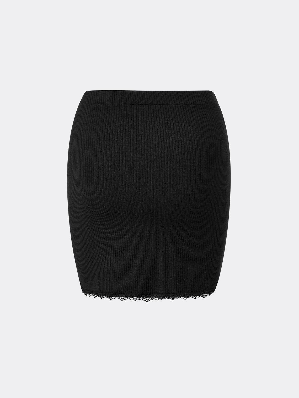 Punk Black Tribal Slim Bottom Skirt