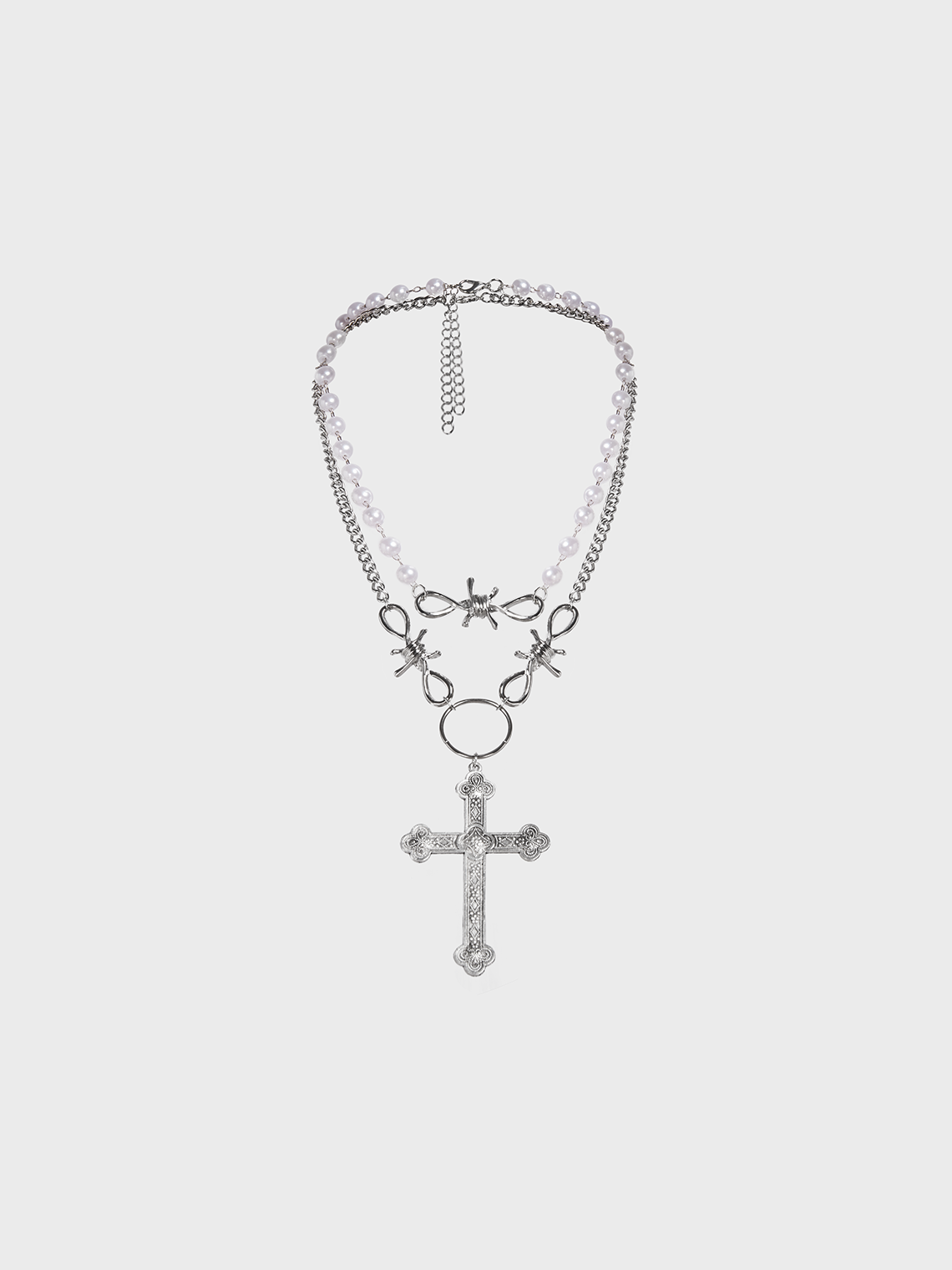 Metal Cross Necklace