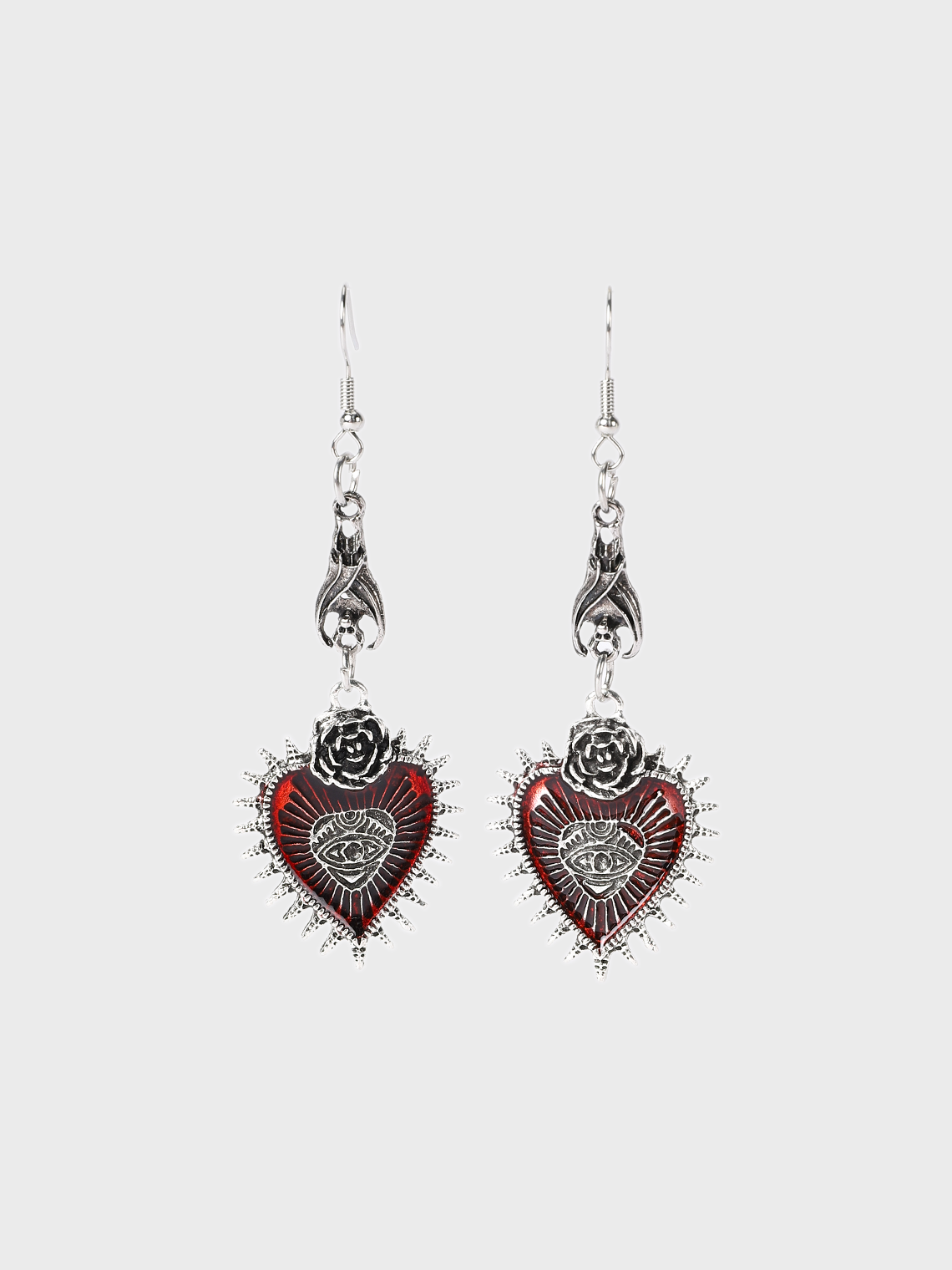 Punk Red Accessory Earrings