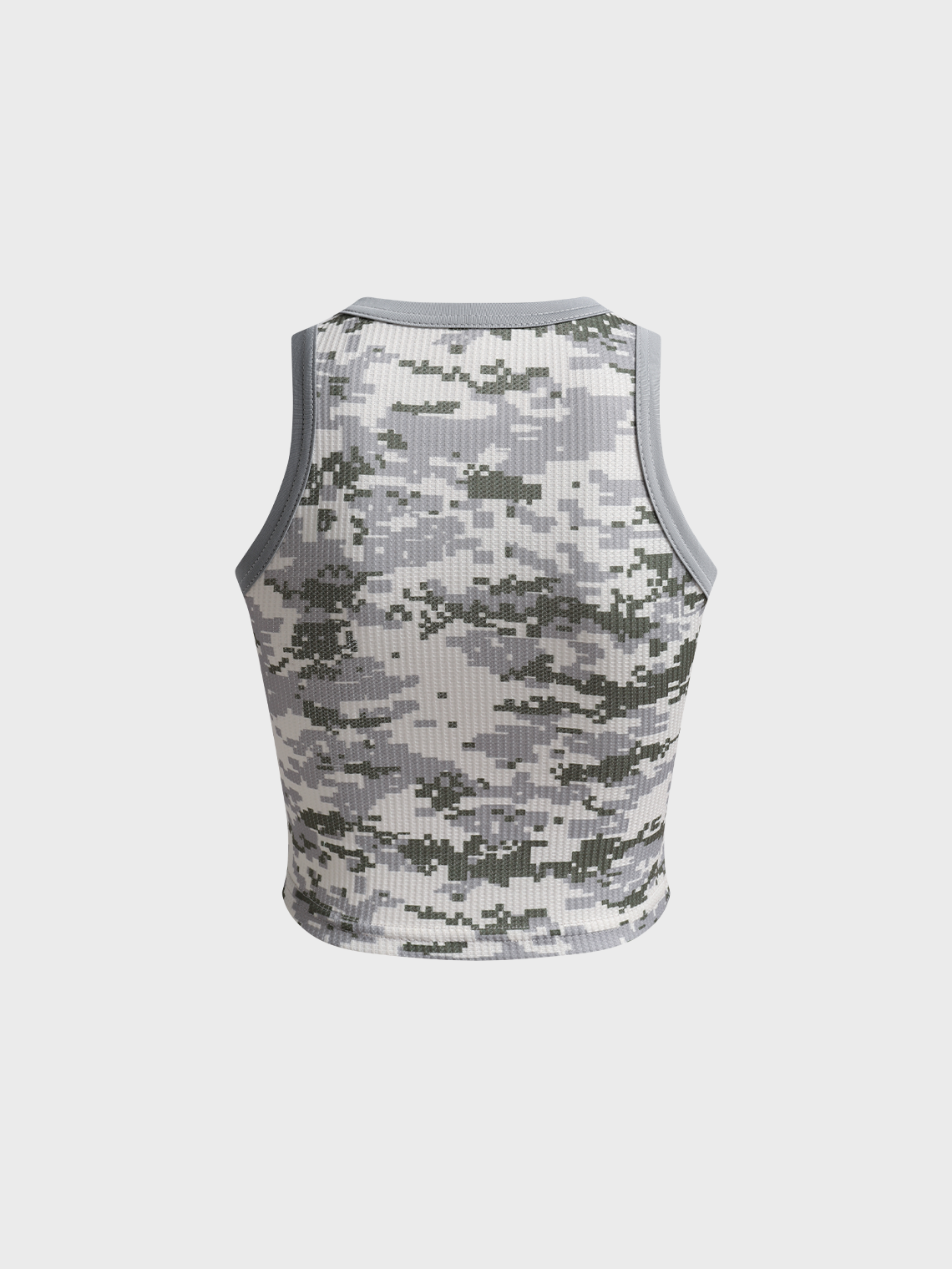 Camo Crew Neck Tank Top