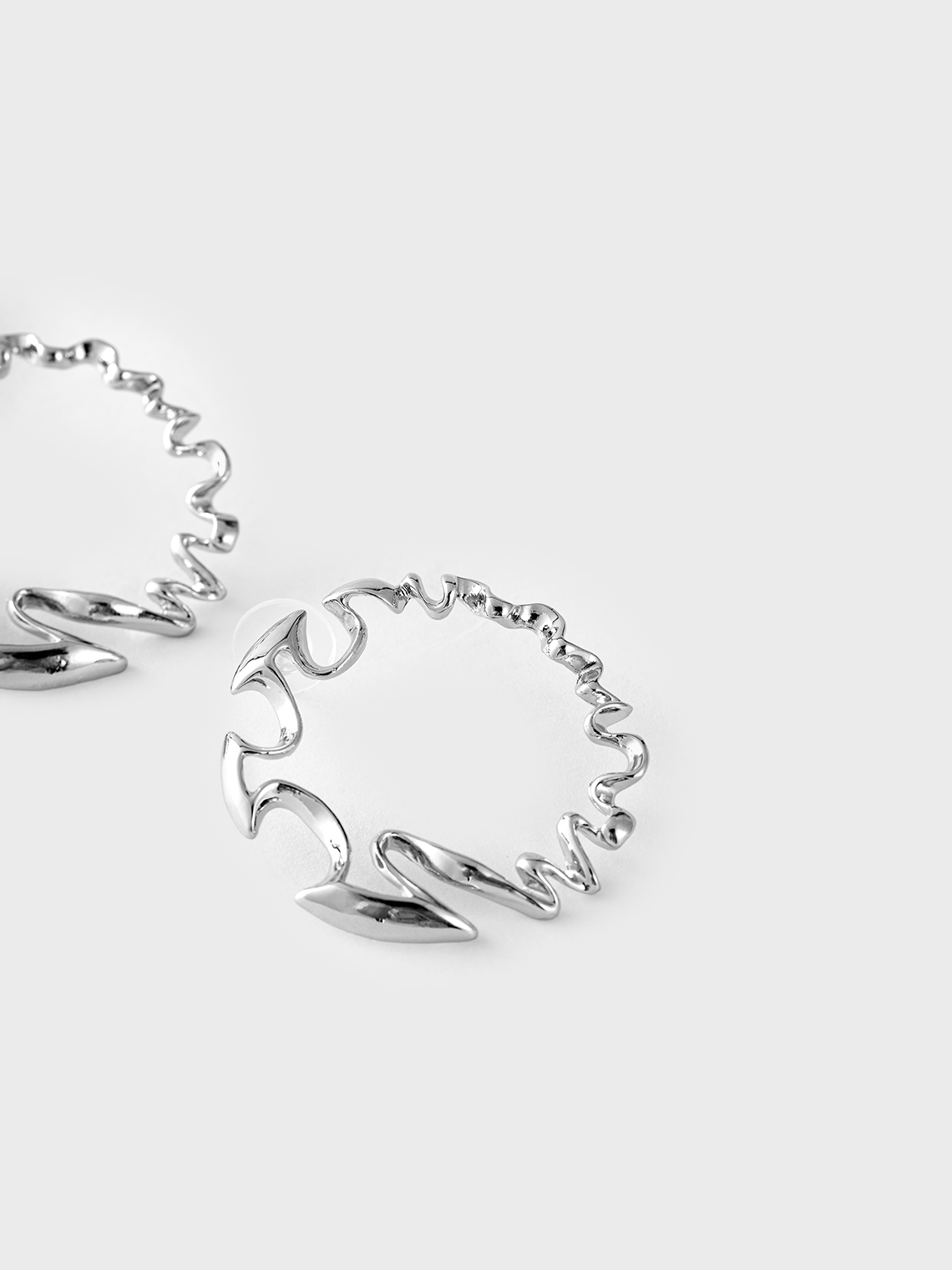 Y2K Silver Accessory Earrings