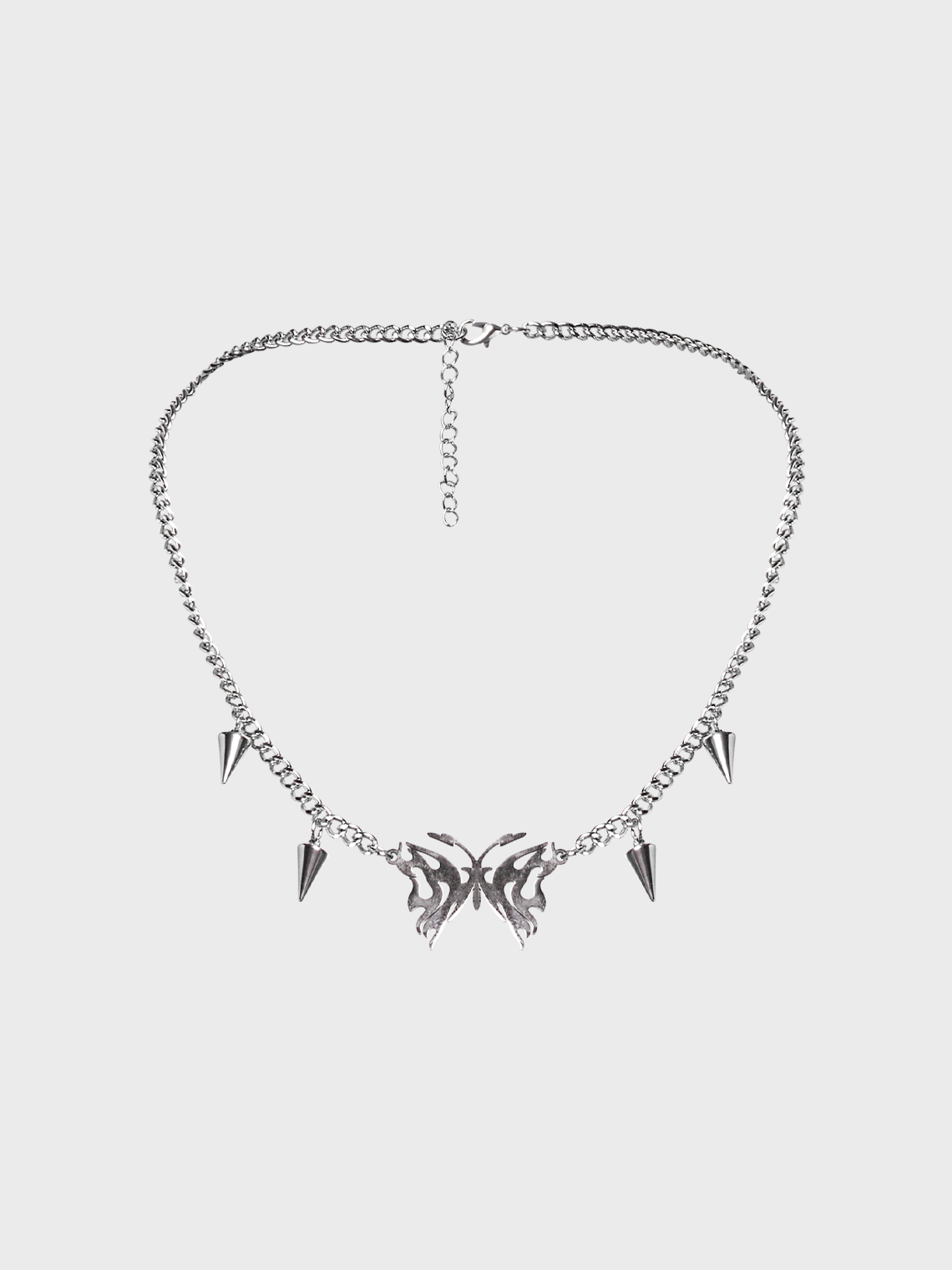 Punk Silver Accessory Statement  Necklaces