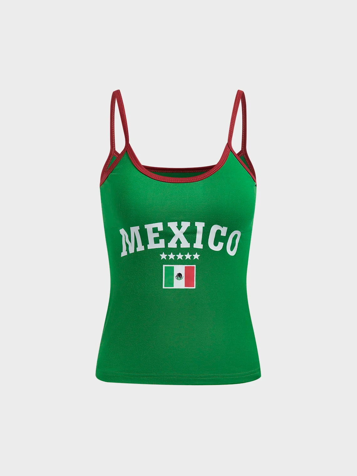 Mexico Spaghetti Text Letters Cami Top