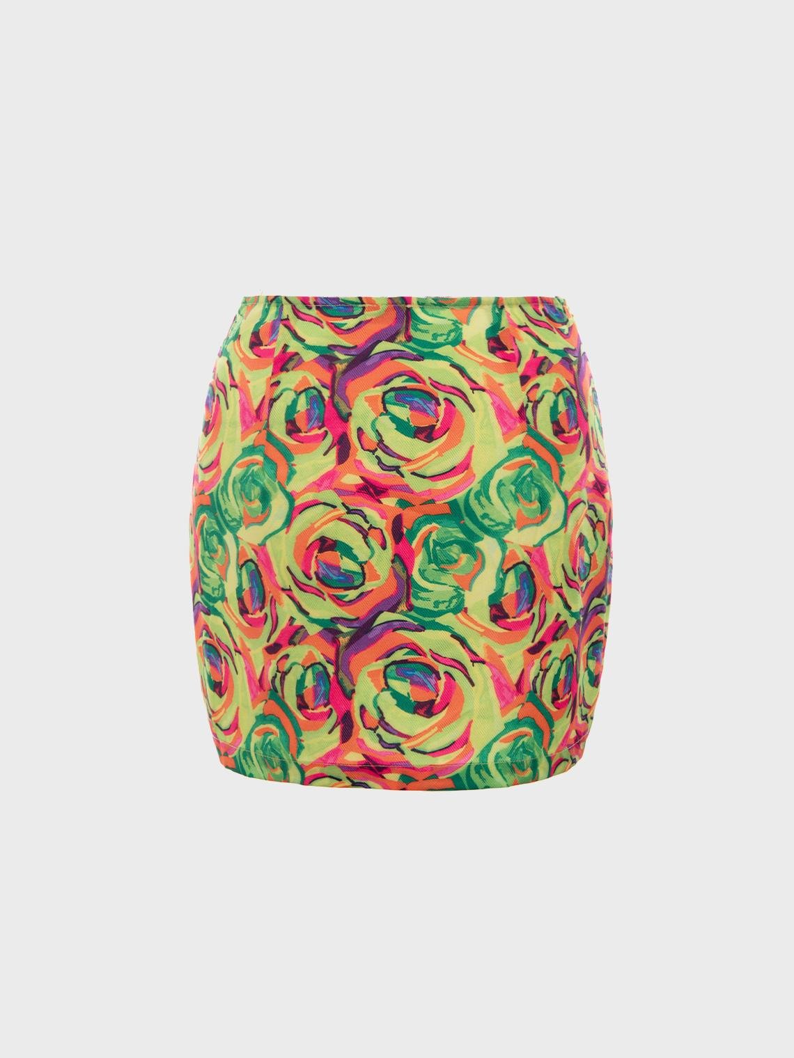 Casual Multicolor Bottom Skirt