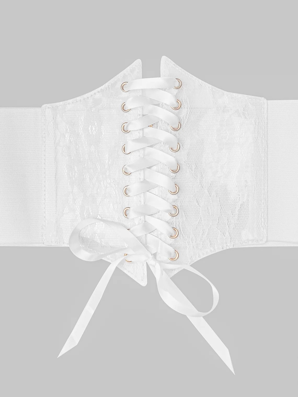 Lace Up Plain Corset Belt