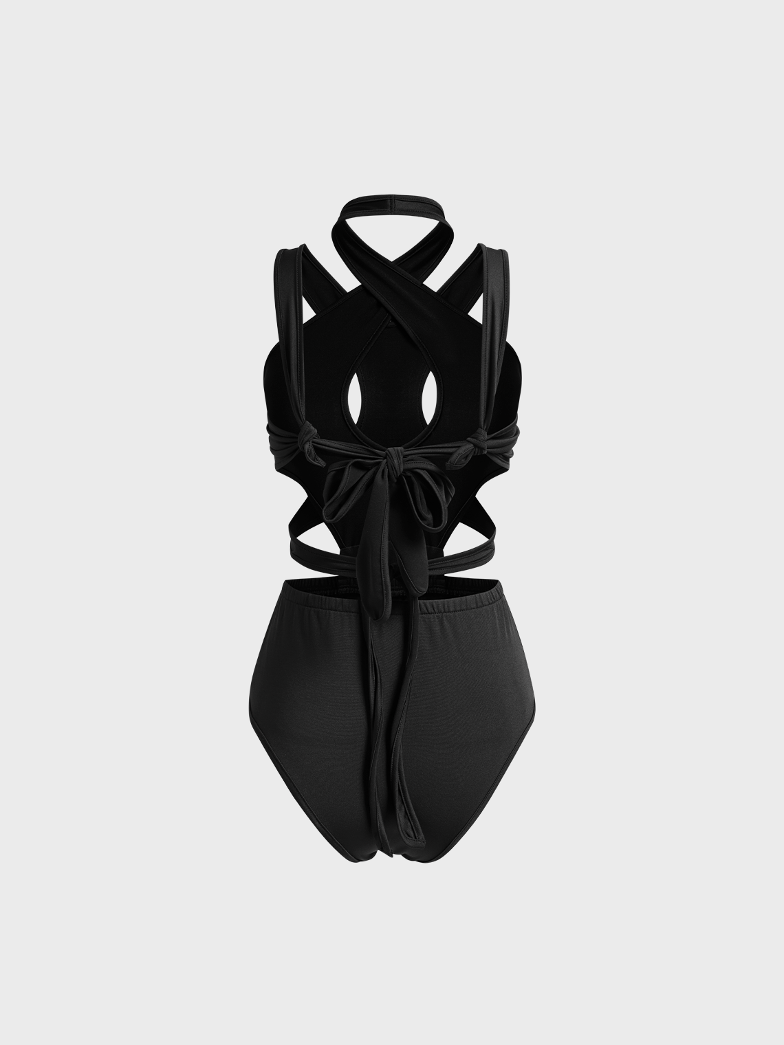 Street Black Cut out Bodysuit