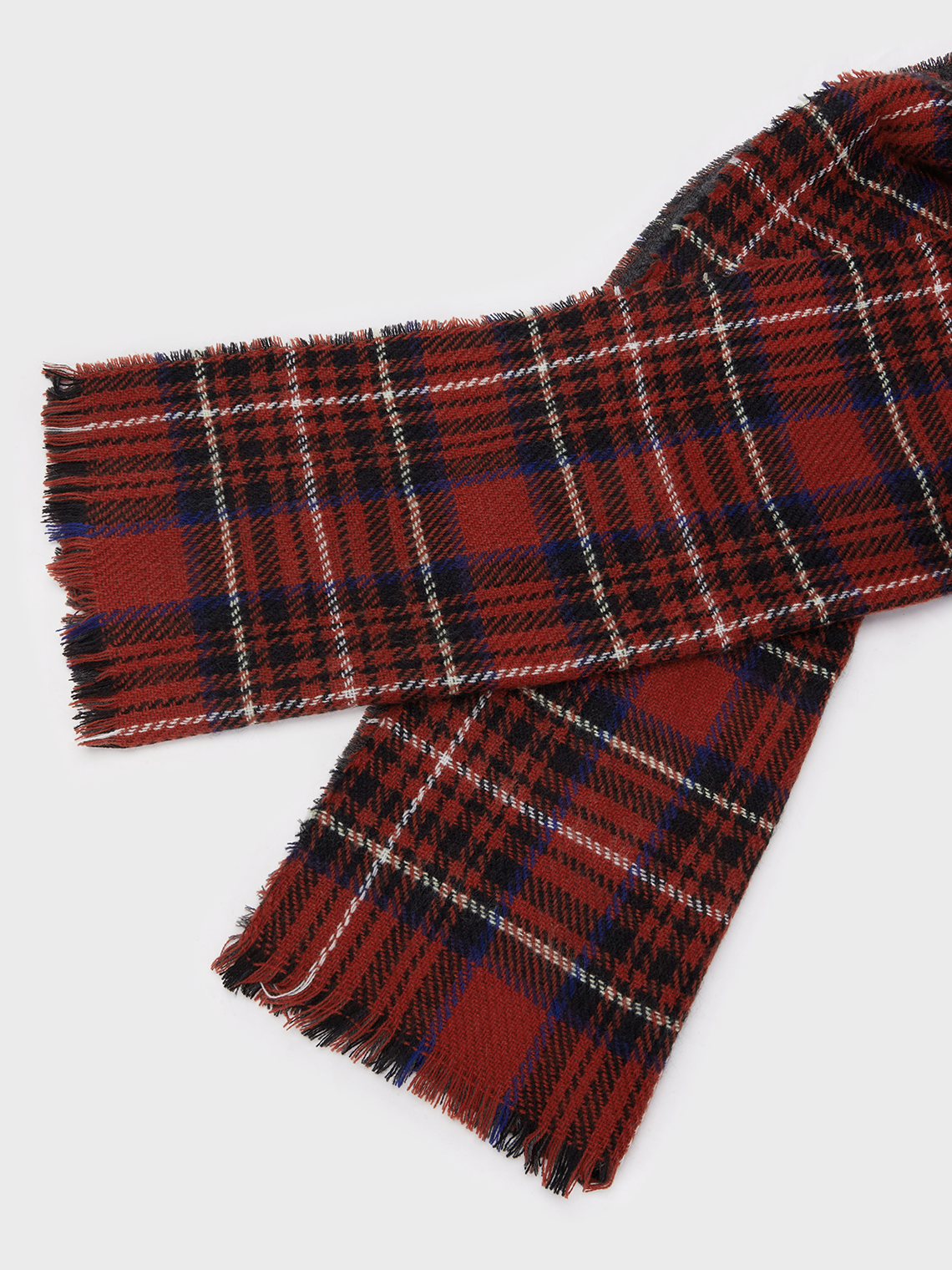 Christmas Knitted Plaid Scarf