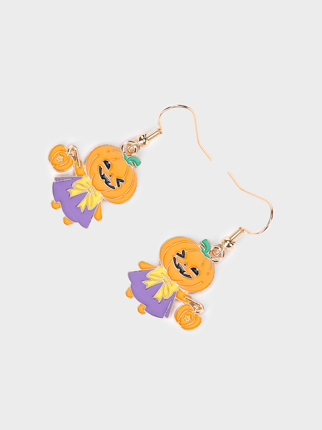 Halloween Metal Pumpkin Pattern Earrings