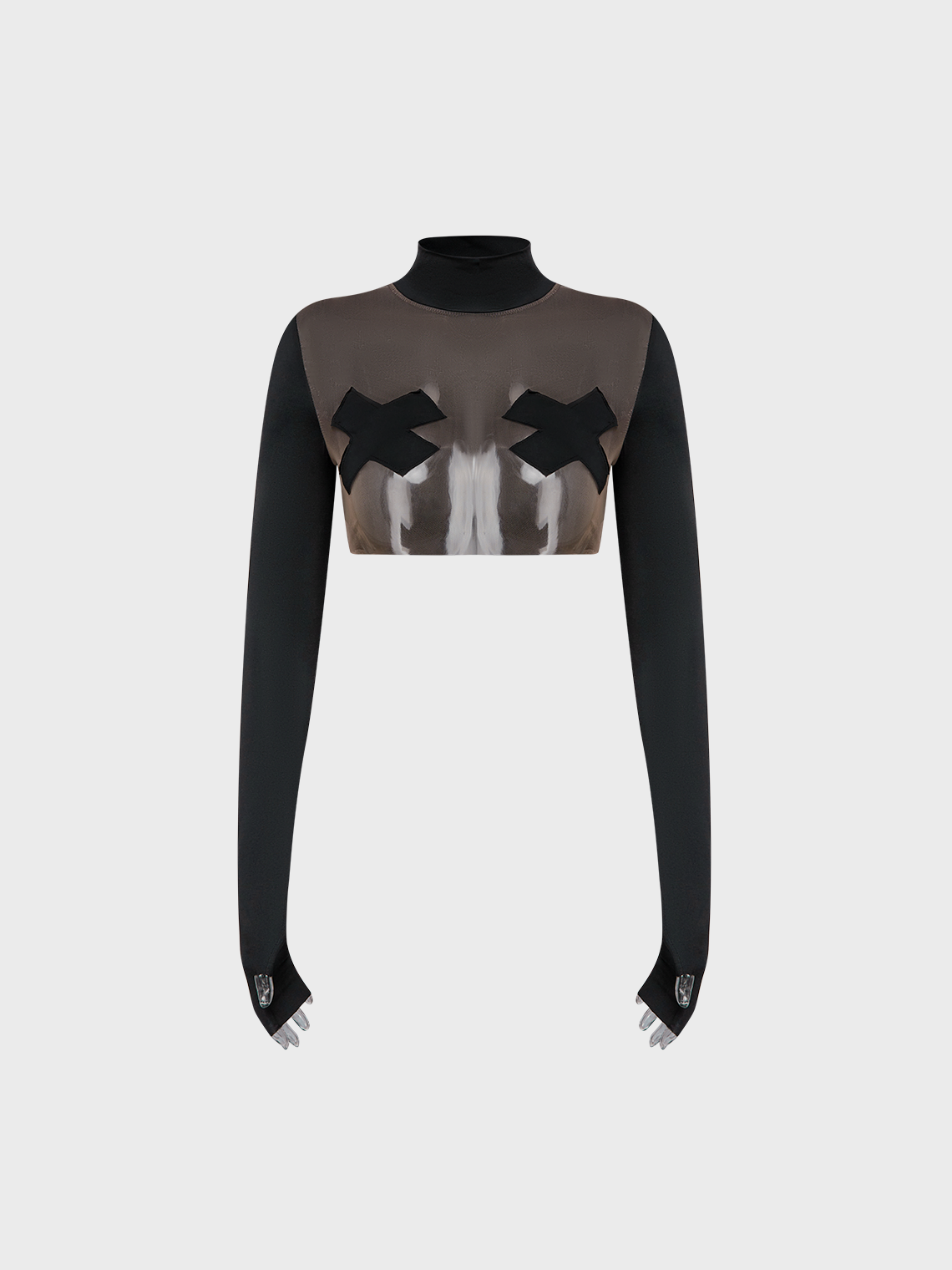 Edgy Black Body print Top Women Top