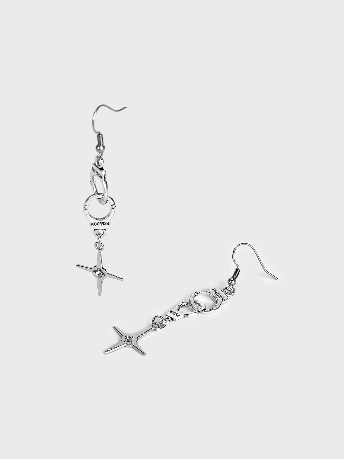 Street Silver Accessory Earrings