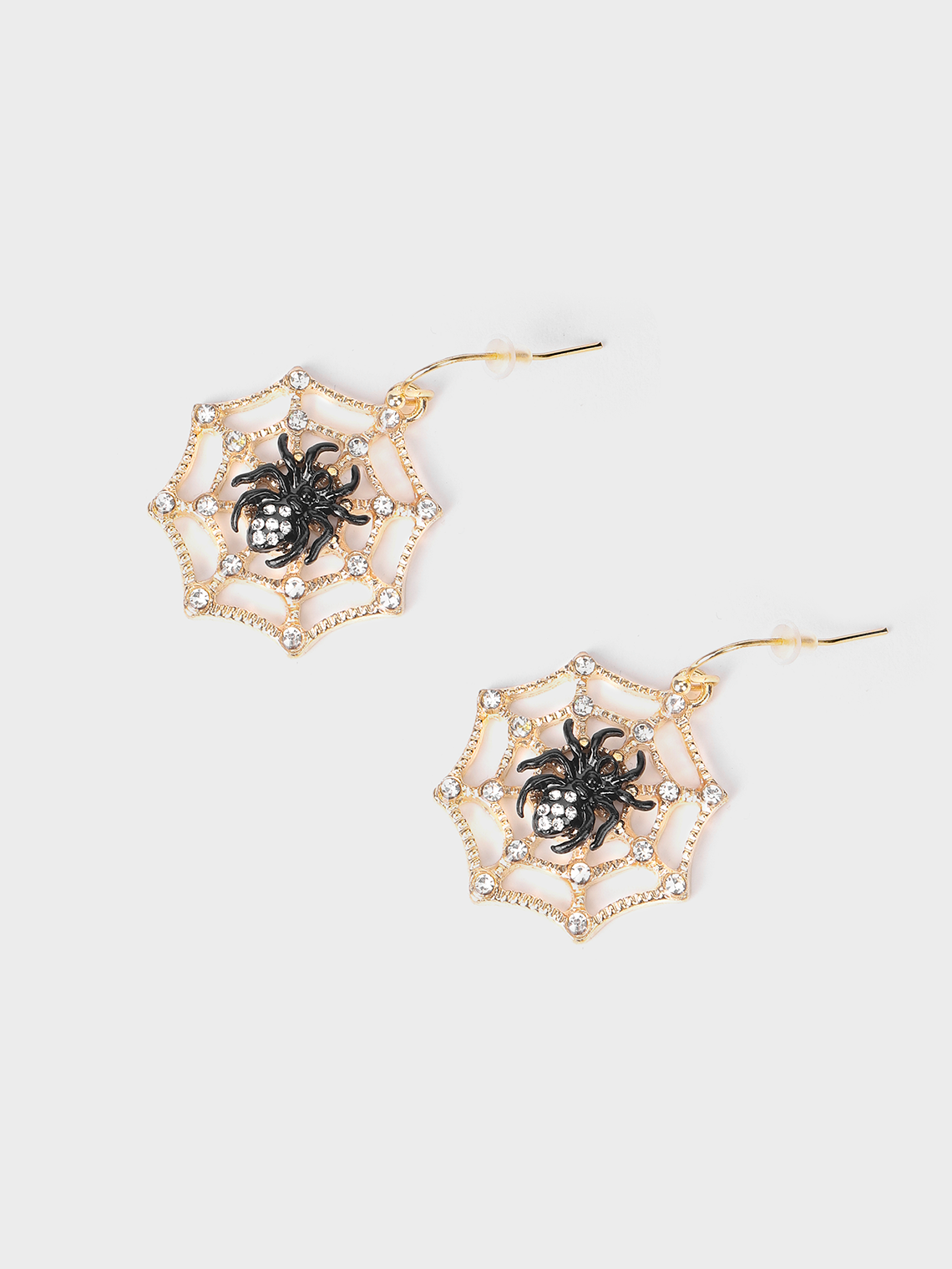 Metal Spider Web Pattern Earrings