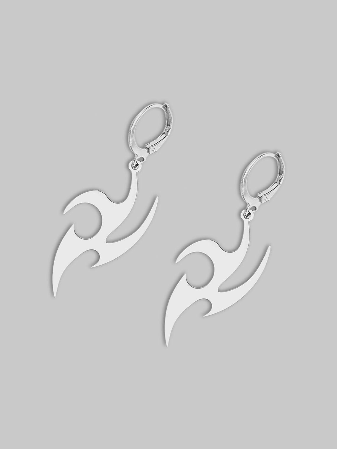 Punk Silver Accessory Earrings