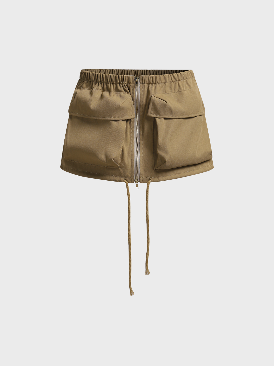 Street Brown Pockets Bottom Shorts