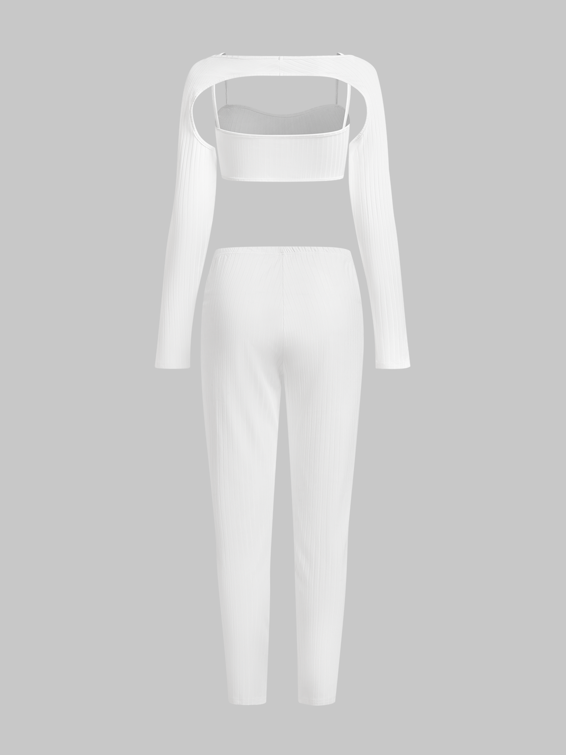 Plain Top With Pants Matching Set