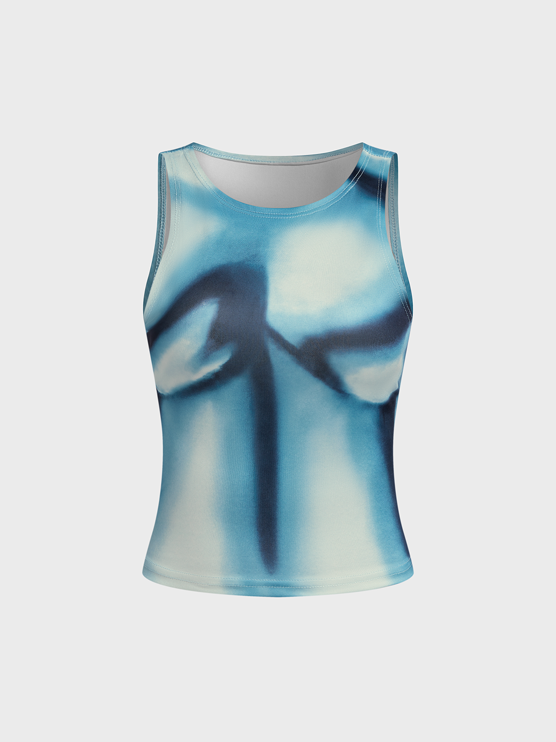 Crew Neck Human Body Tank Top