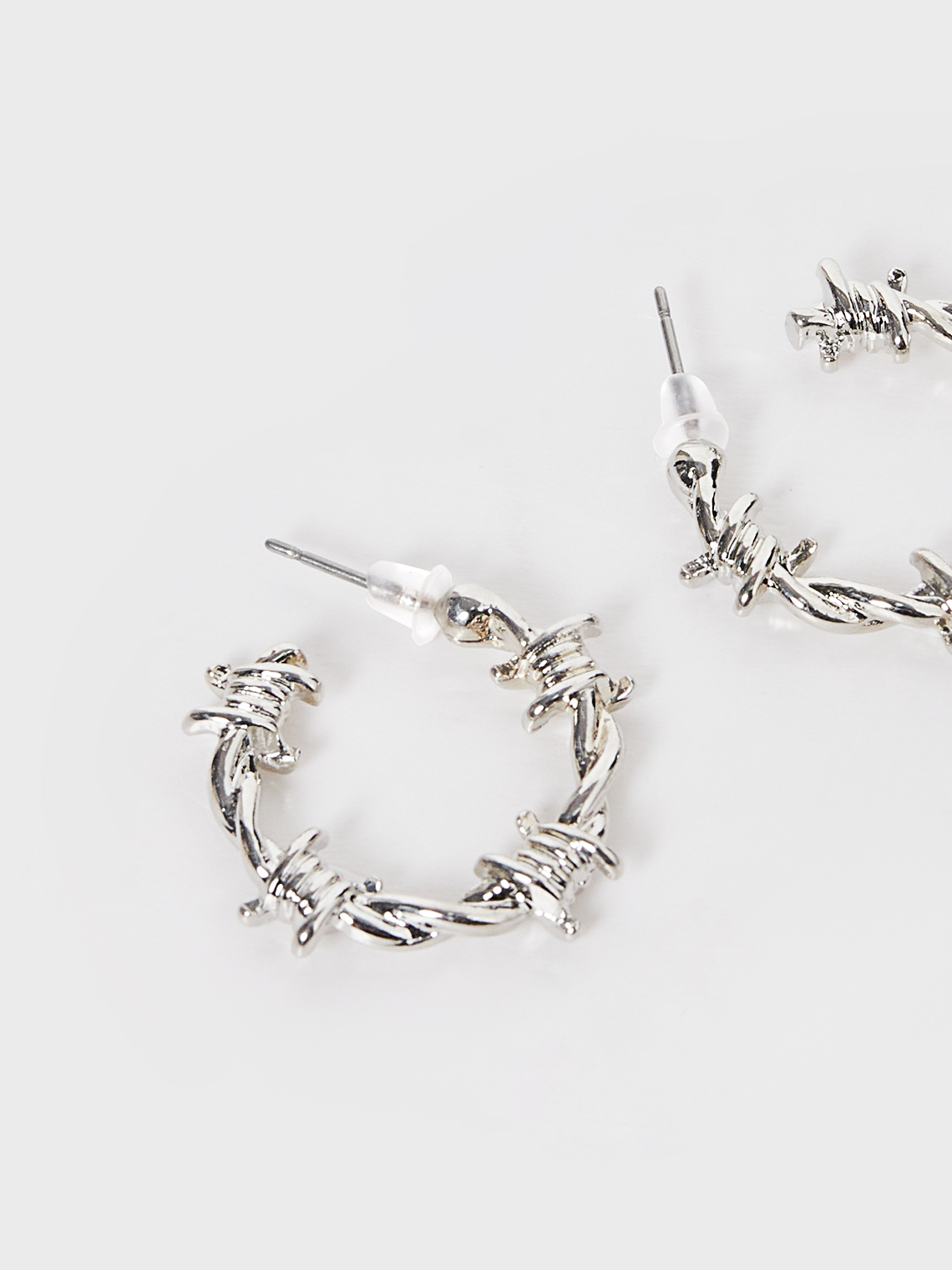 Street Silver Accessory Earrings