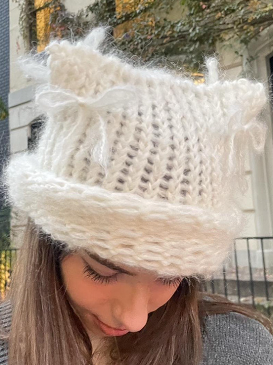 Cat Ear Plain Beanie