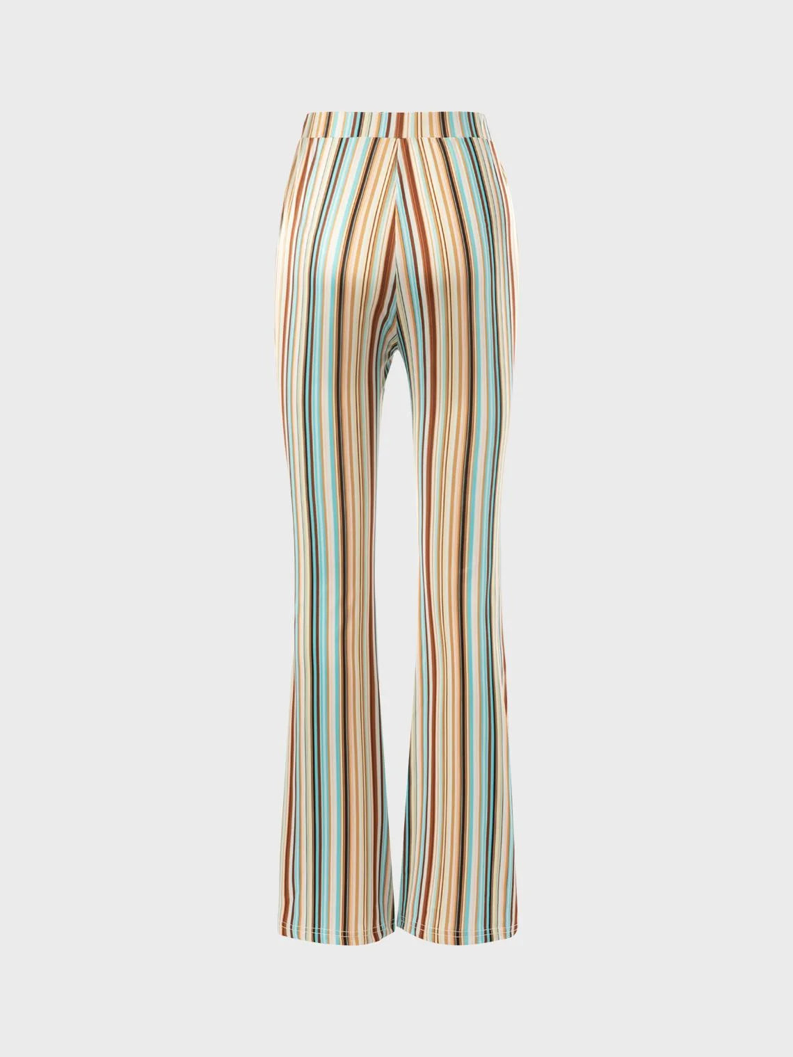 Y2K Basics Multicolor Striped Flare Vocation Bottom Pants