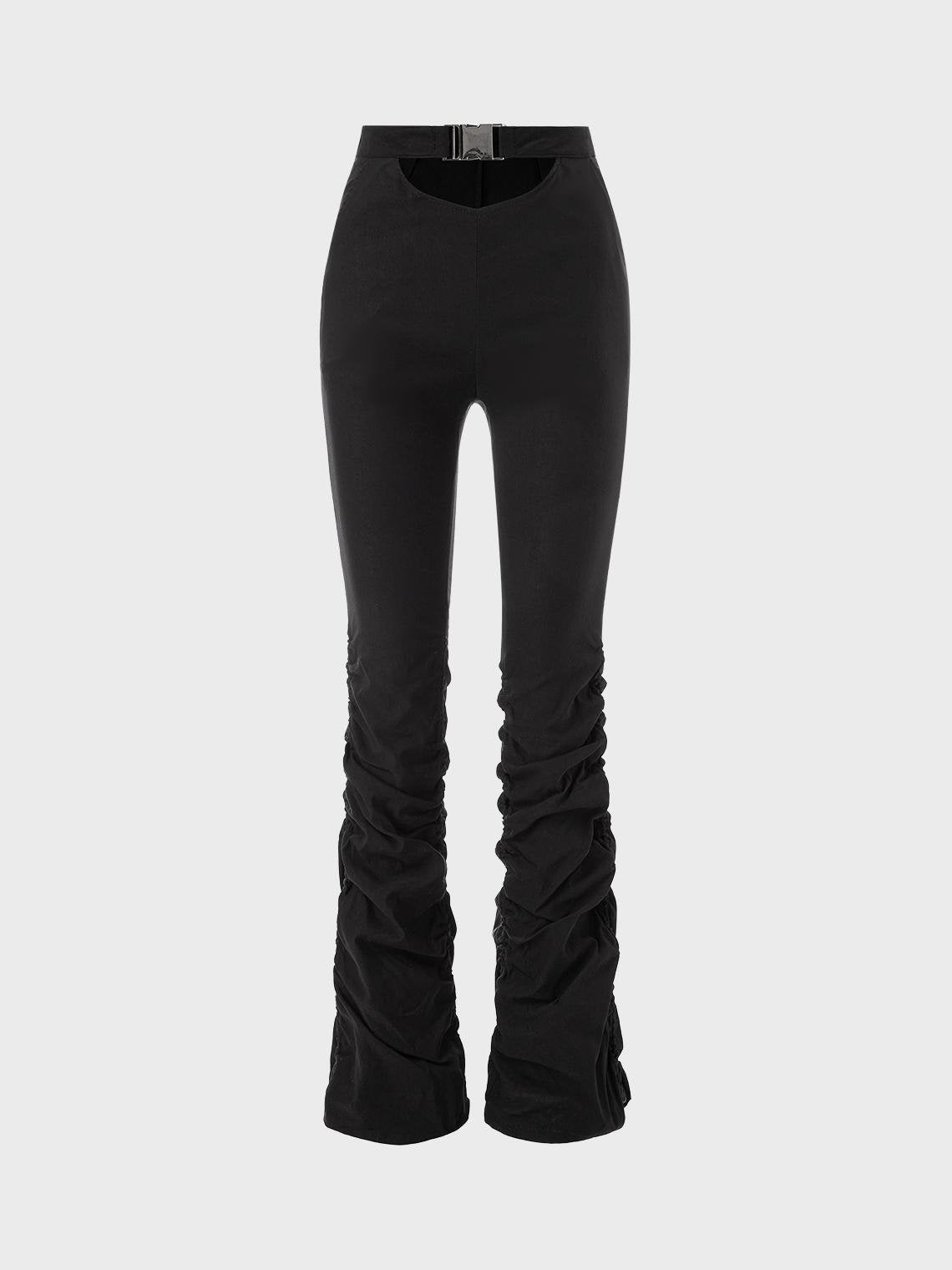 Punk Black Bottom Pants