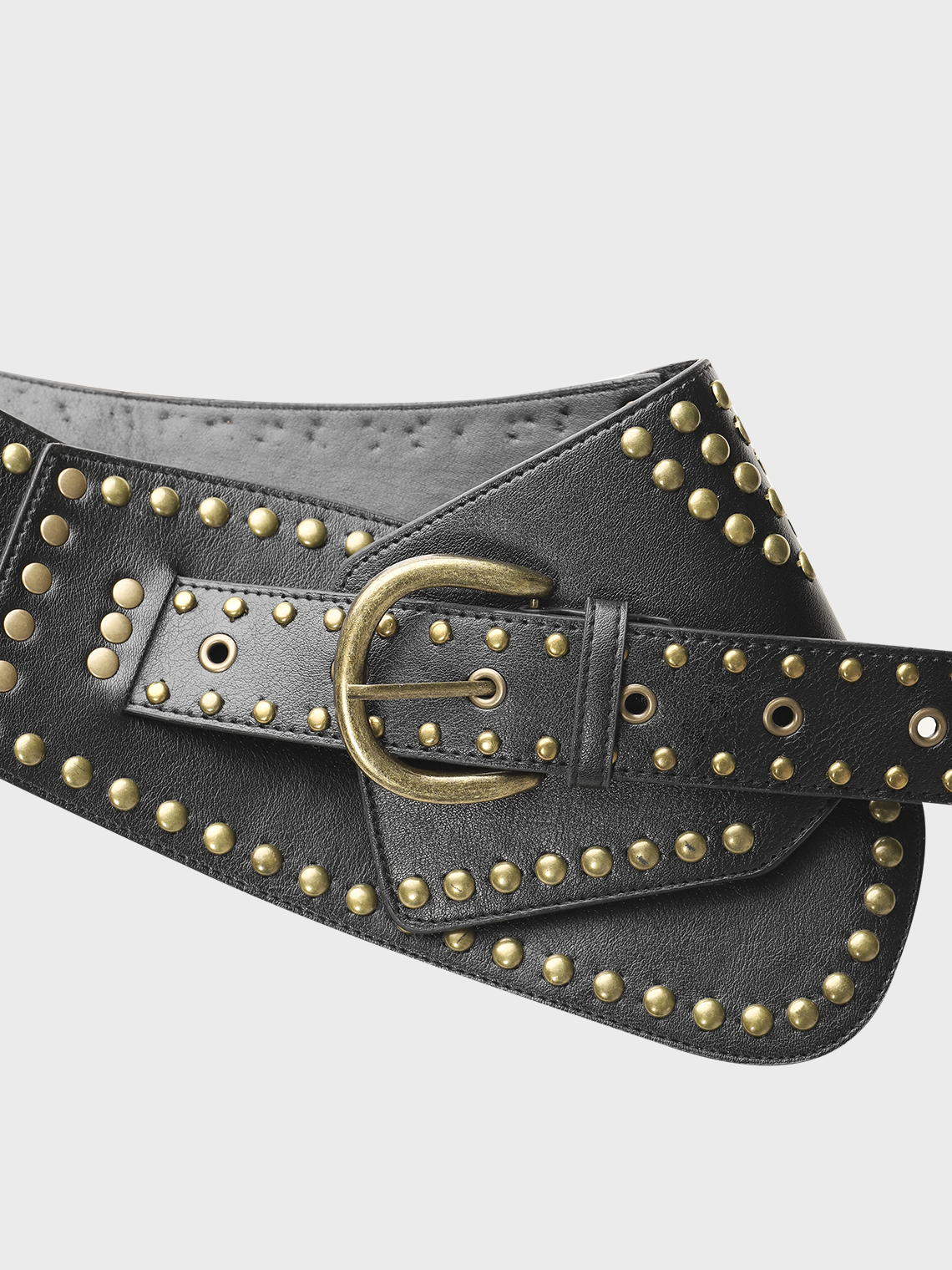 Metal Studs Plain Belt