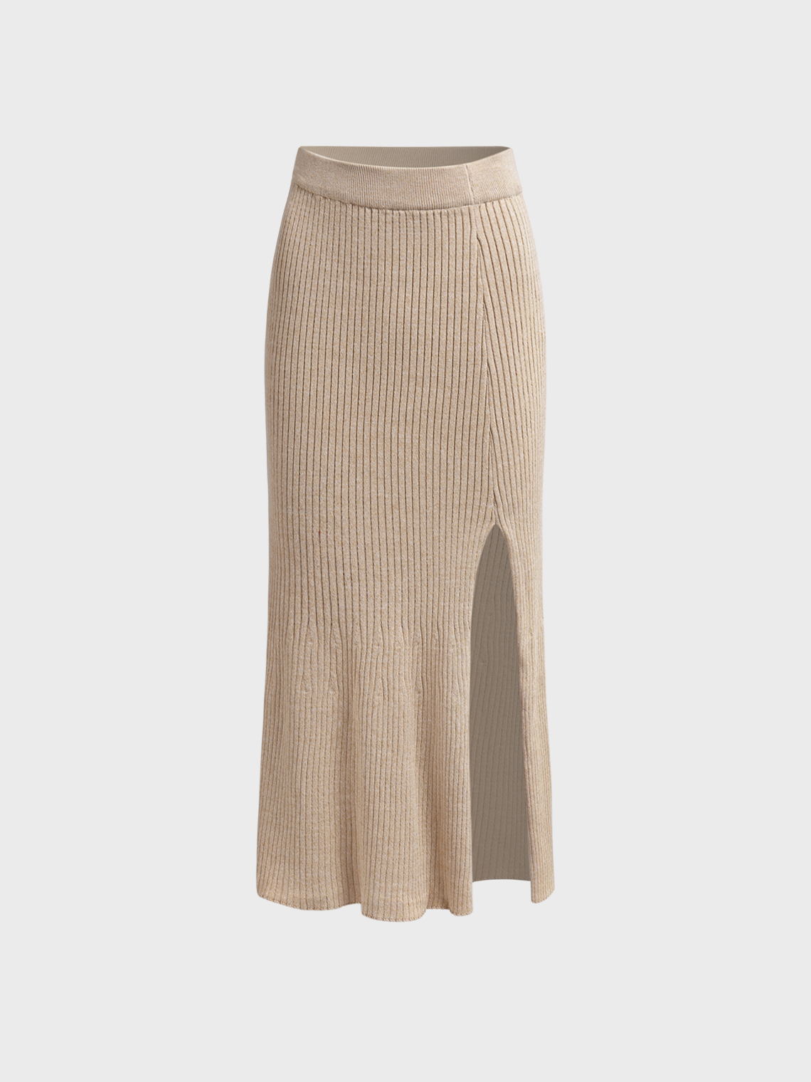 Knitted Plain Maxi Skirt