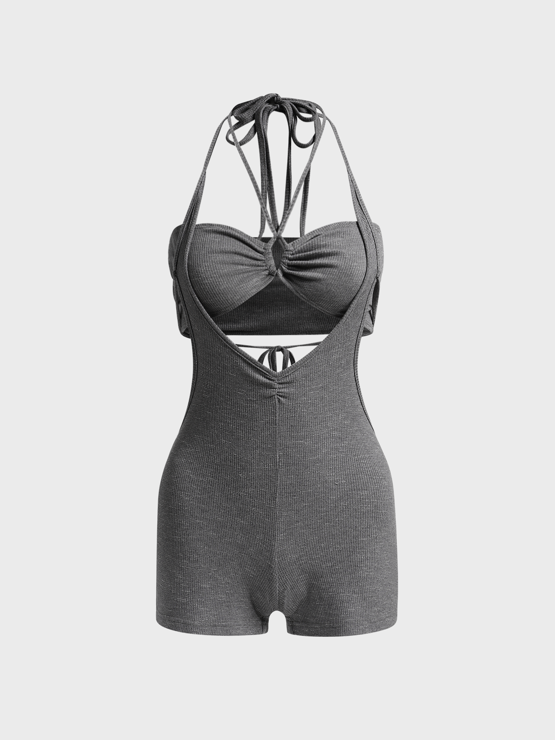 Activewear Y2k Deep Gray Romper