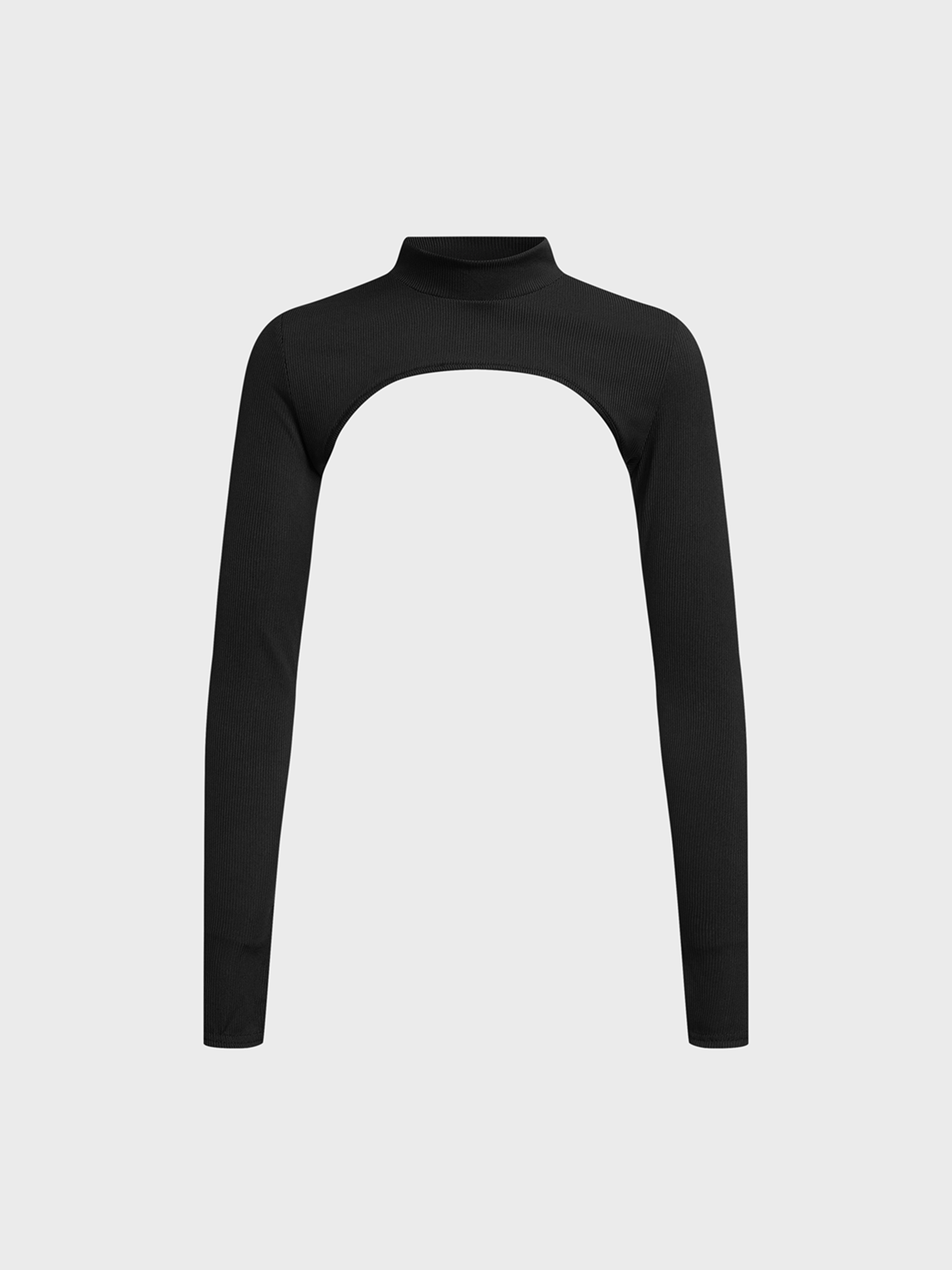 Stand Collar Plain Long Sleeve Jumpsuit