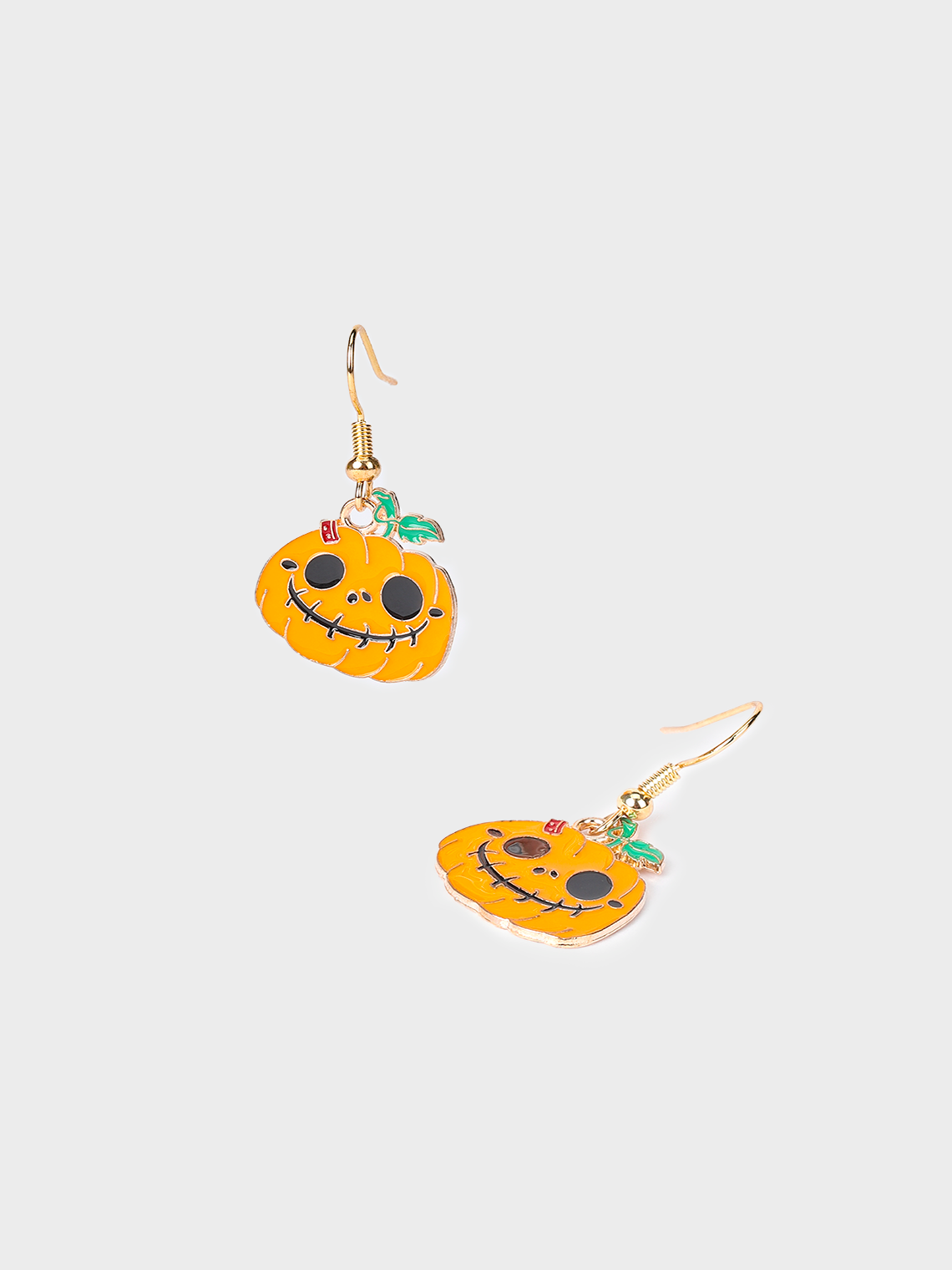 Halloween Metal Pumpkin Pattern Earrings