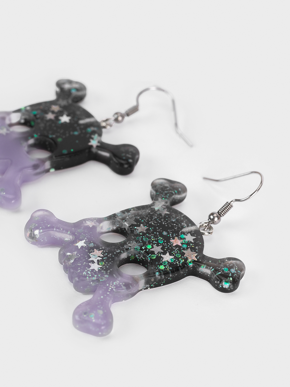 Punk Purple Accessory Earrings