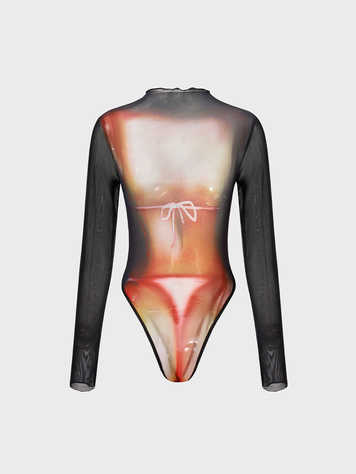 Edgy Multicolor Body print Bodysuit