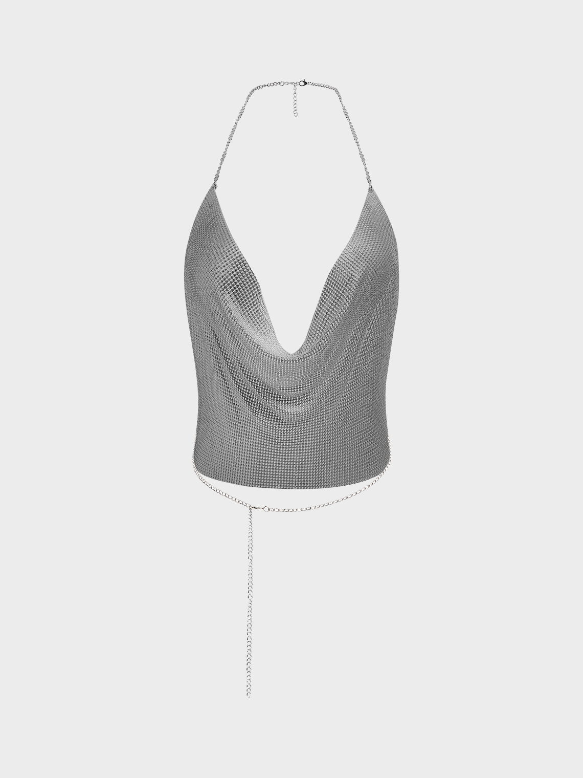 Sliver Halter Plain Cami Top