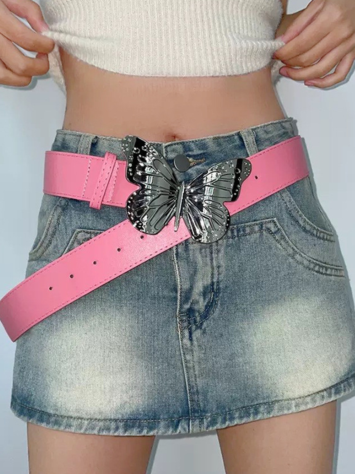 Y2k Deep Pink Accessory Belt