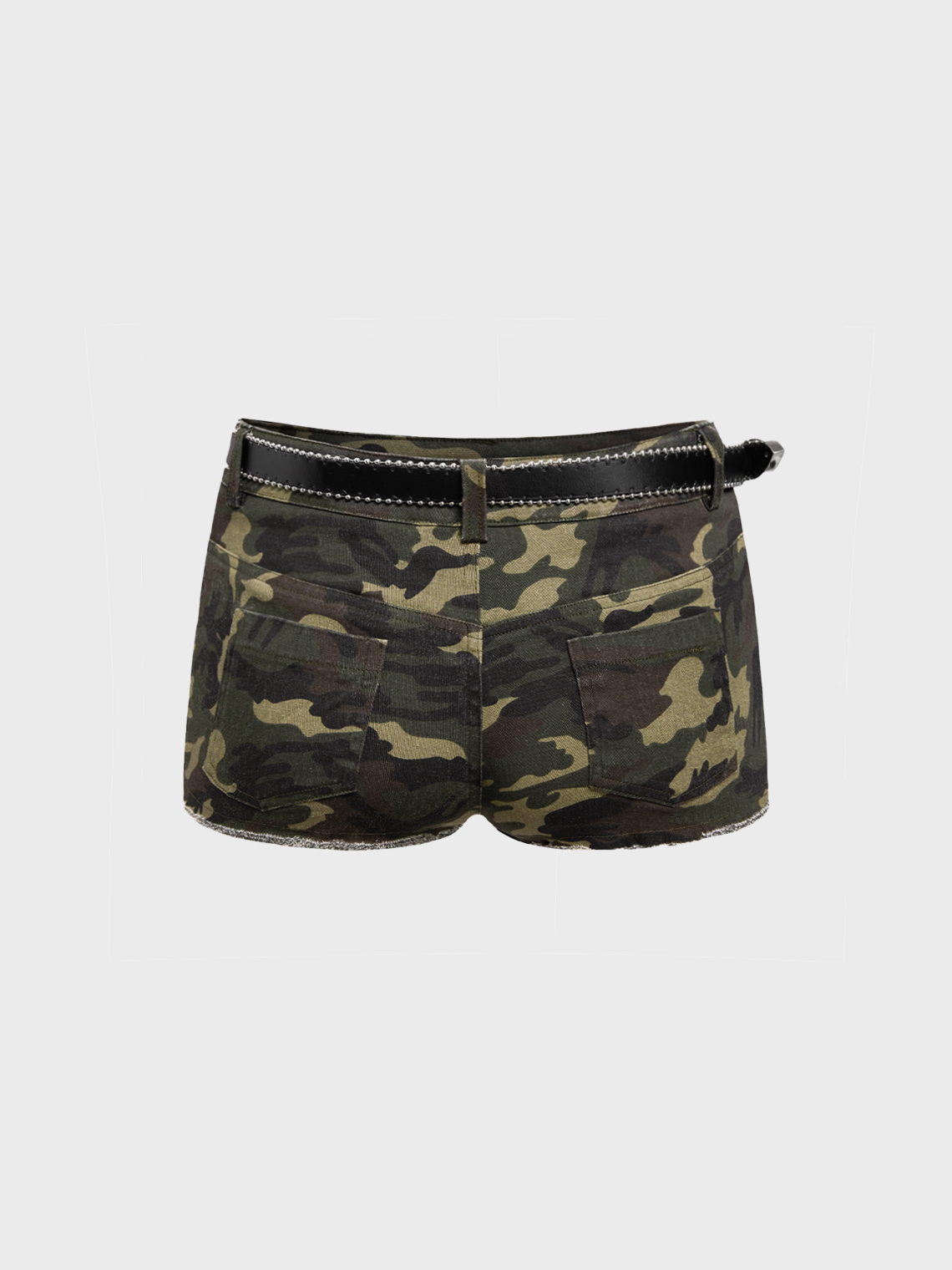 Street Army Green Camo Bottom Shorts