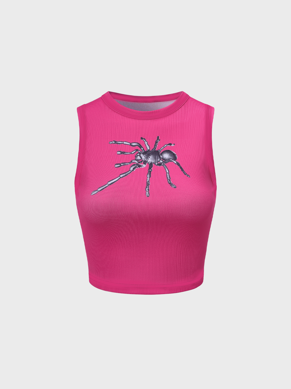 Y2K Pink Spider Sleeveless Top Tank Top & Cami