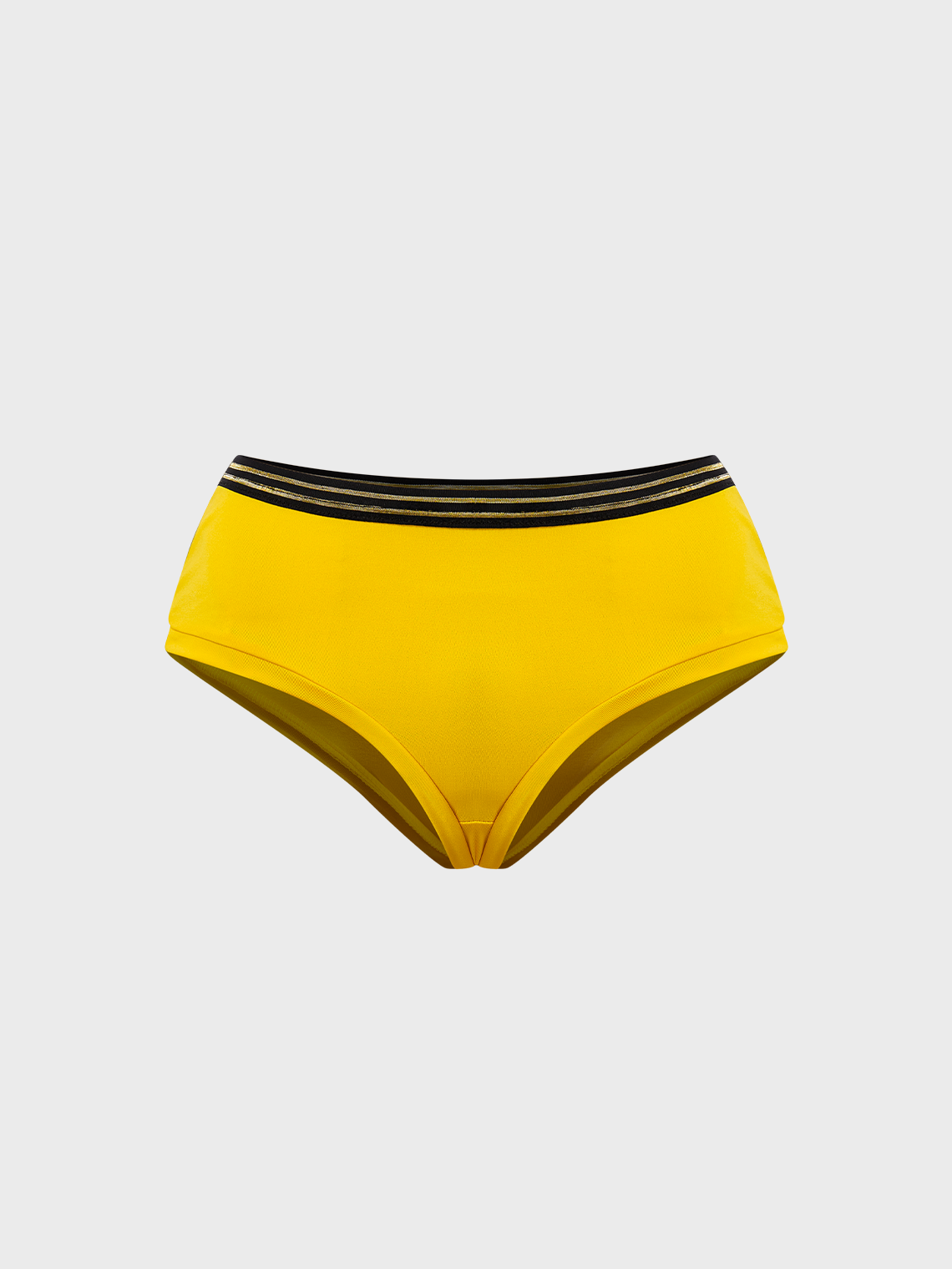 Y2K Yellow Color Block Bottom Shorts