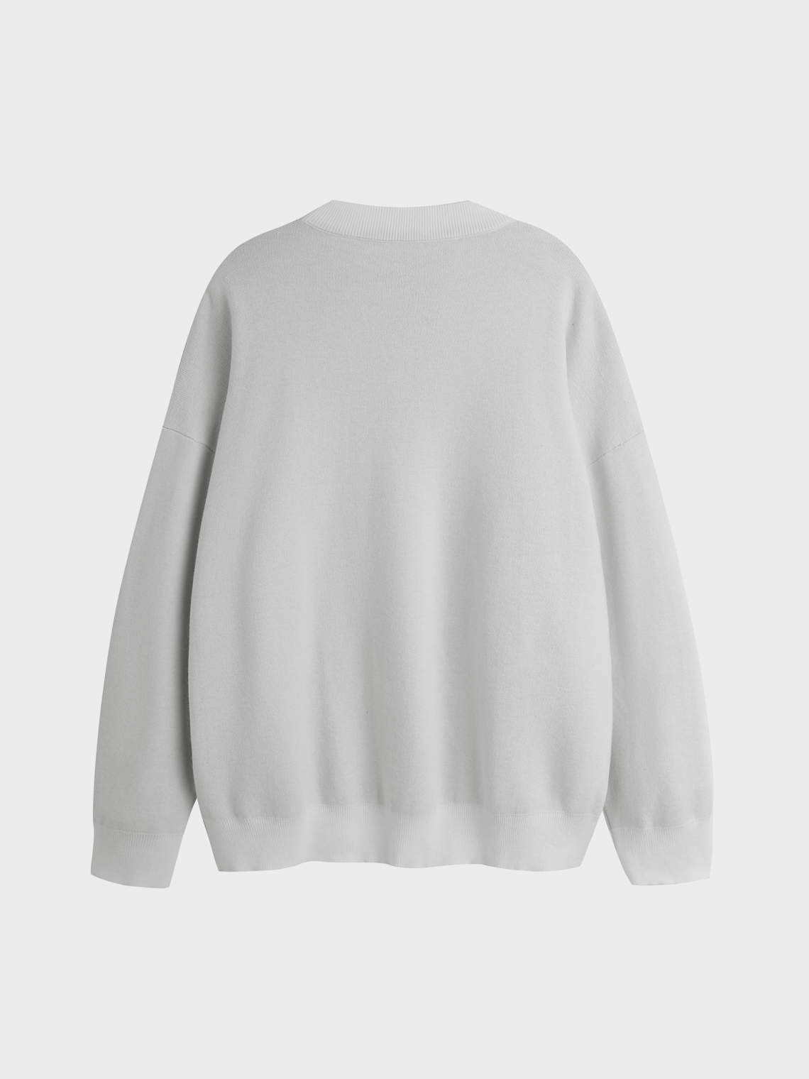 Crew Neck Face Long Sleeve Sweater