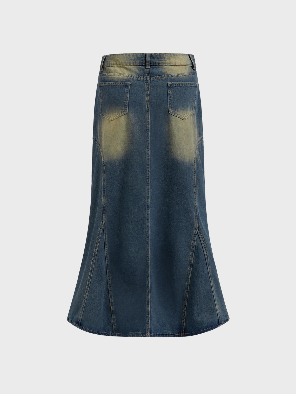 Worn-In Effects Maxi Skirt