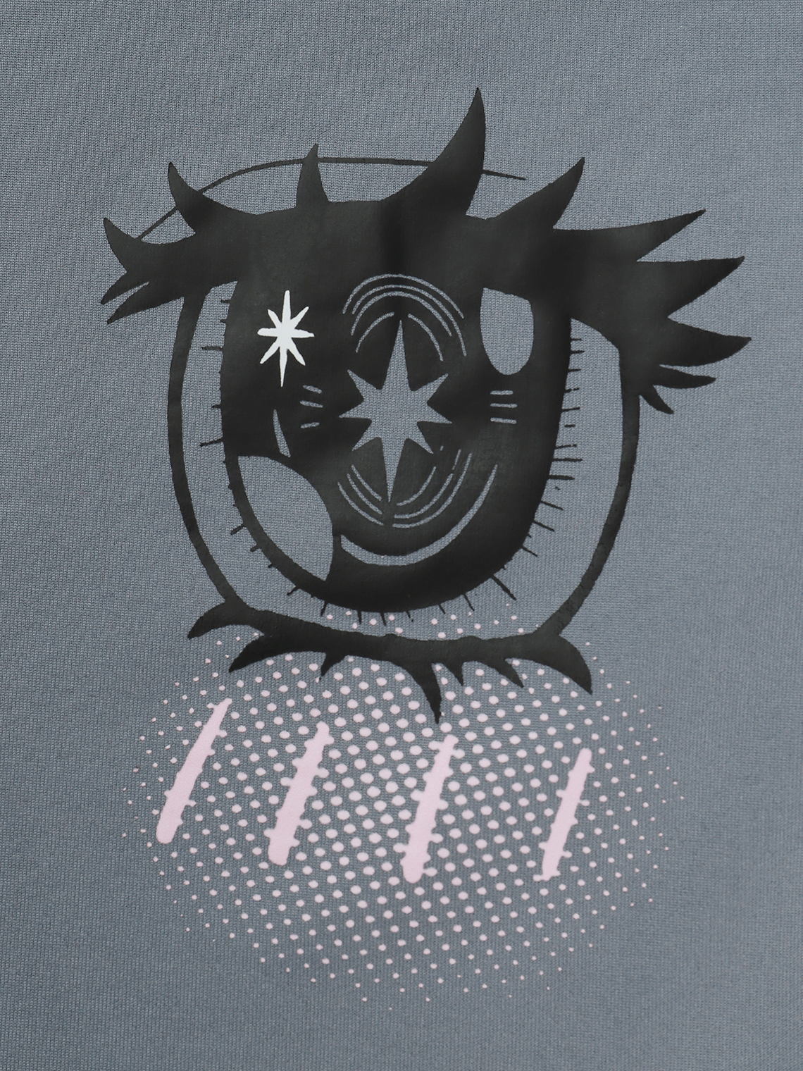 Y2k Gray Cartoon Crew neck Top T-Shirt