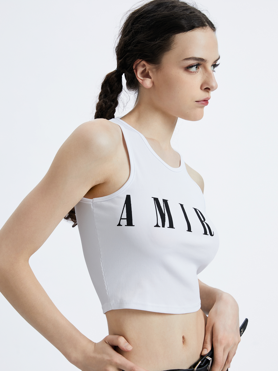 Street White Letter Top Tank Top & Cami