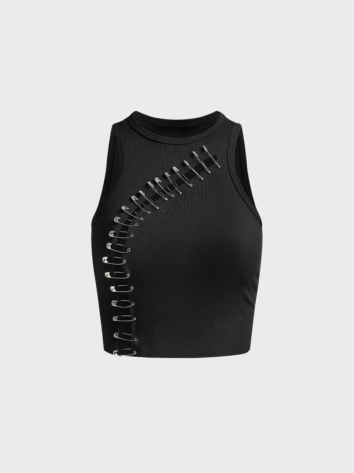 Street Black Cut out Top Tank Top & Cami