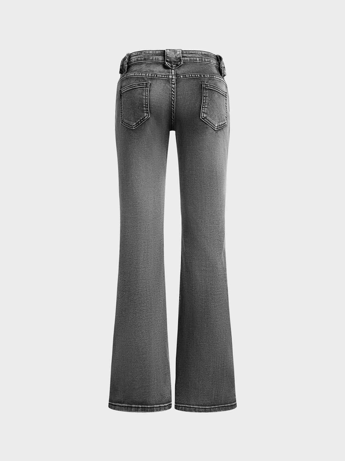 Plain Bell-Bottomtrousers Jeans