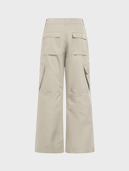 Pocket Plain Cargo Straight Pants