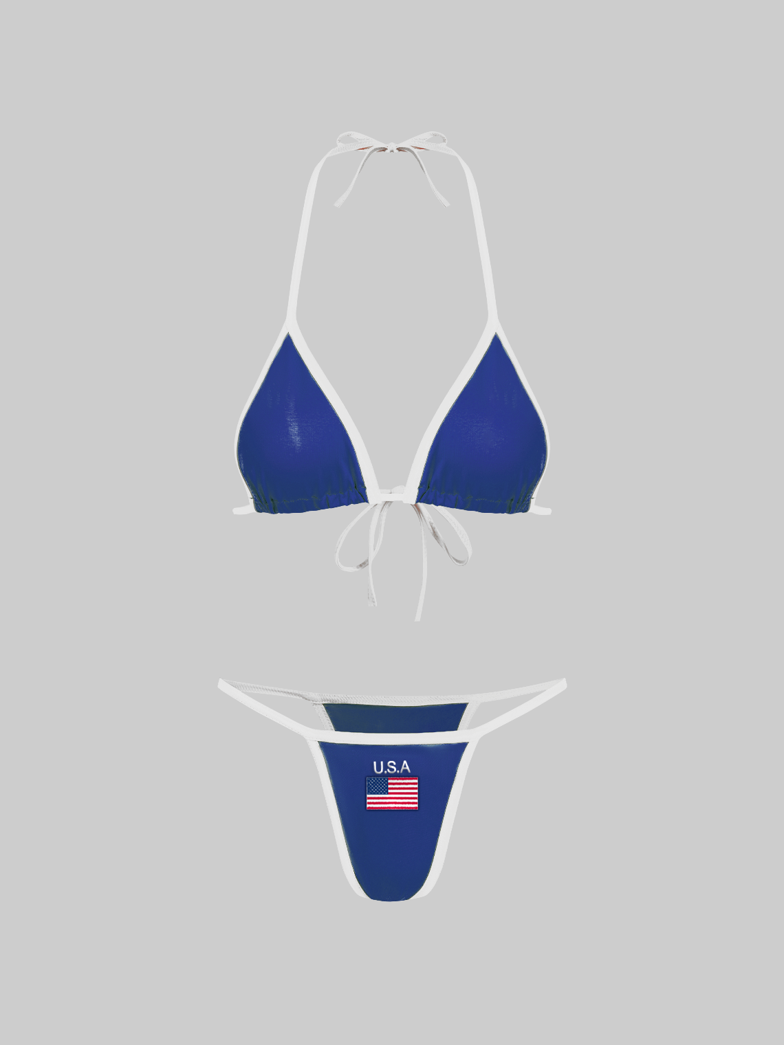 Jersey USA Color Block Bikini