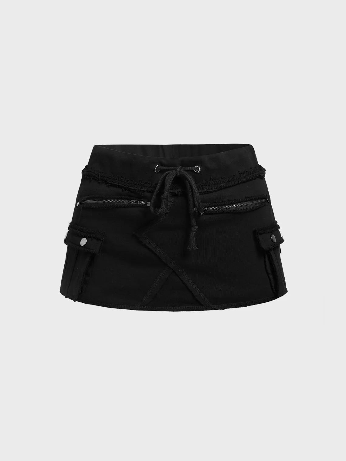 Pocket Plain Short Skirt