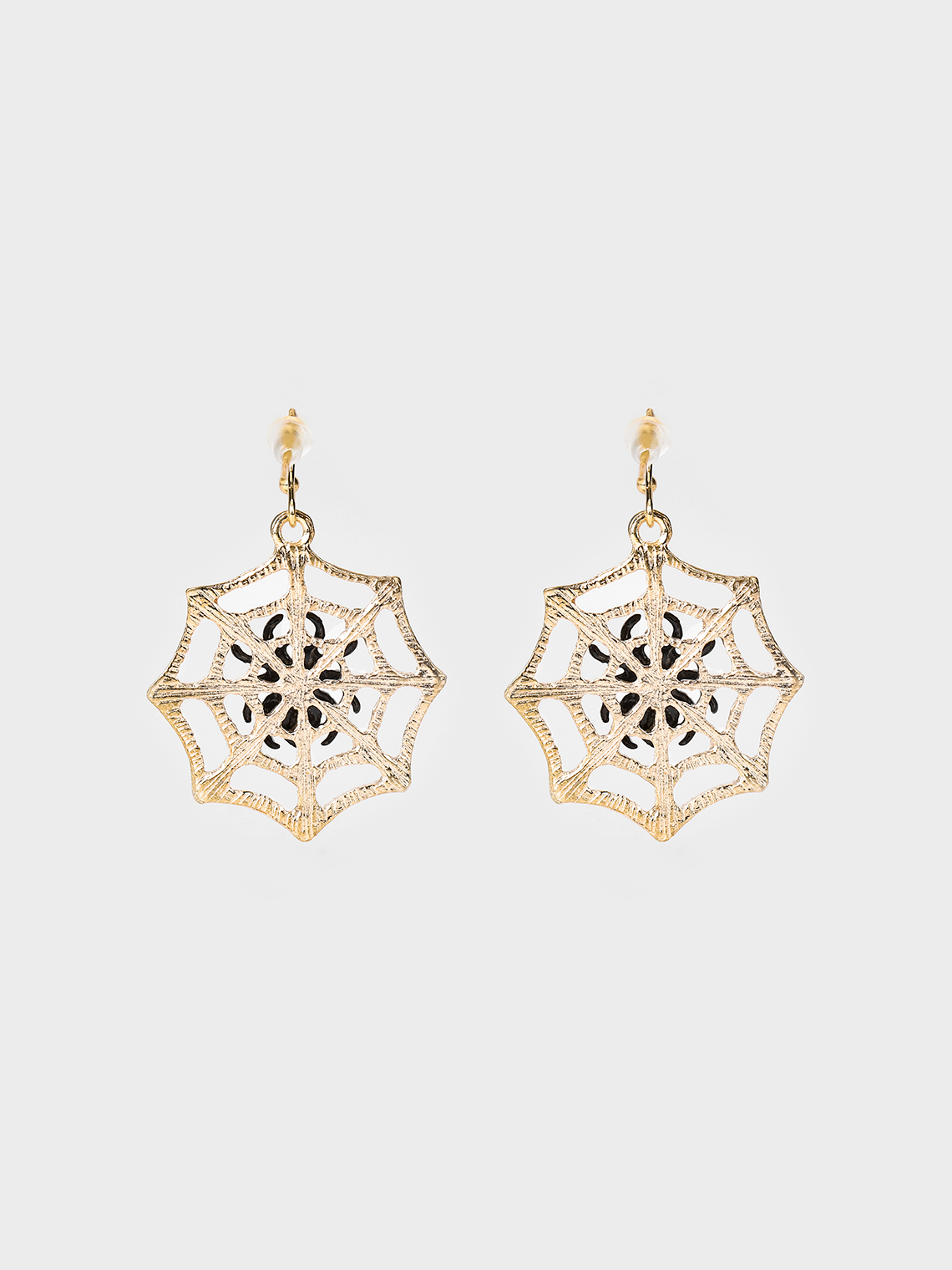 Metal Spider Web Pattern Earrings