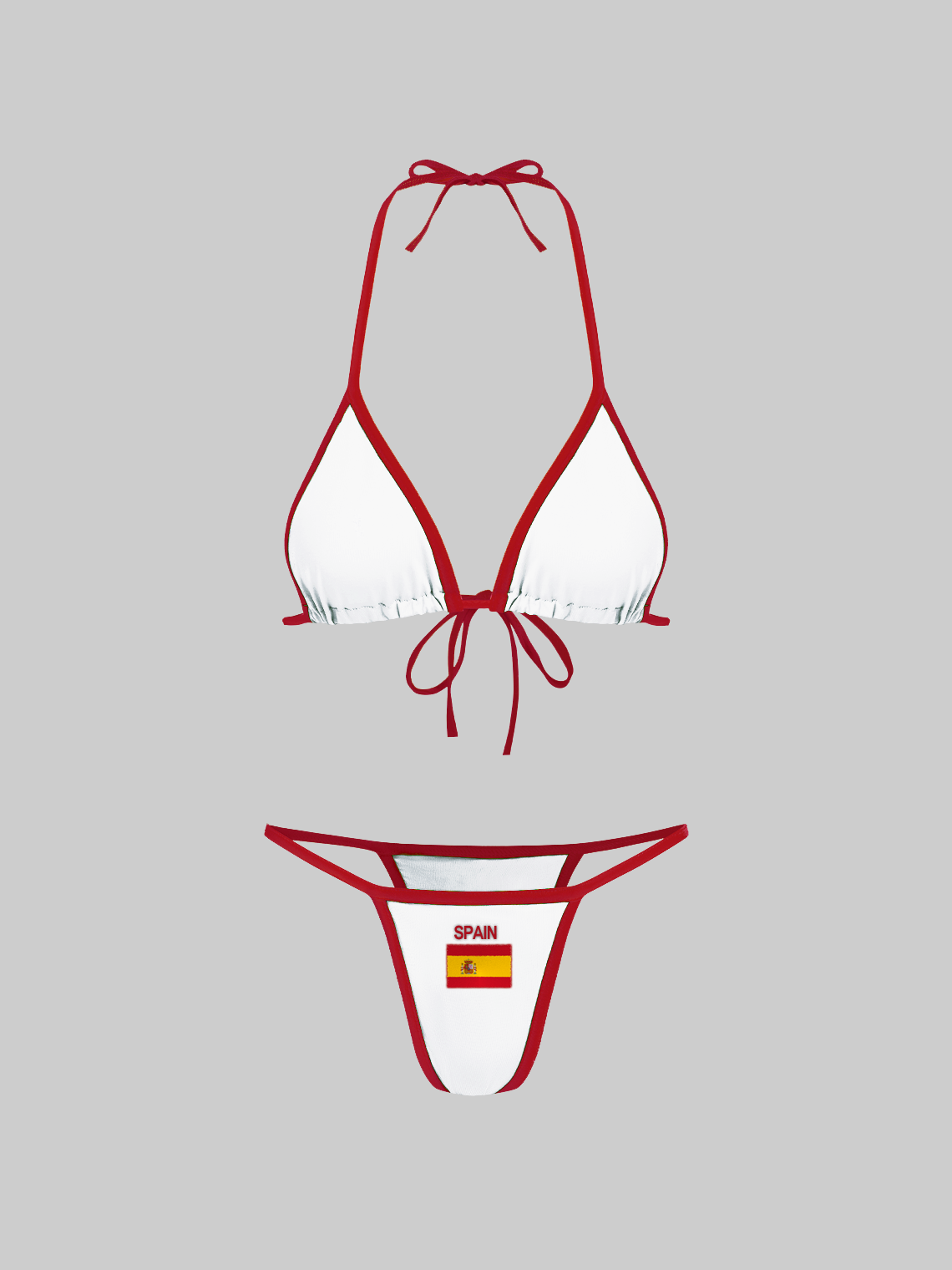 Jersey Spain Color Block Bikini