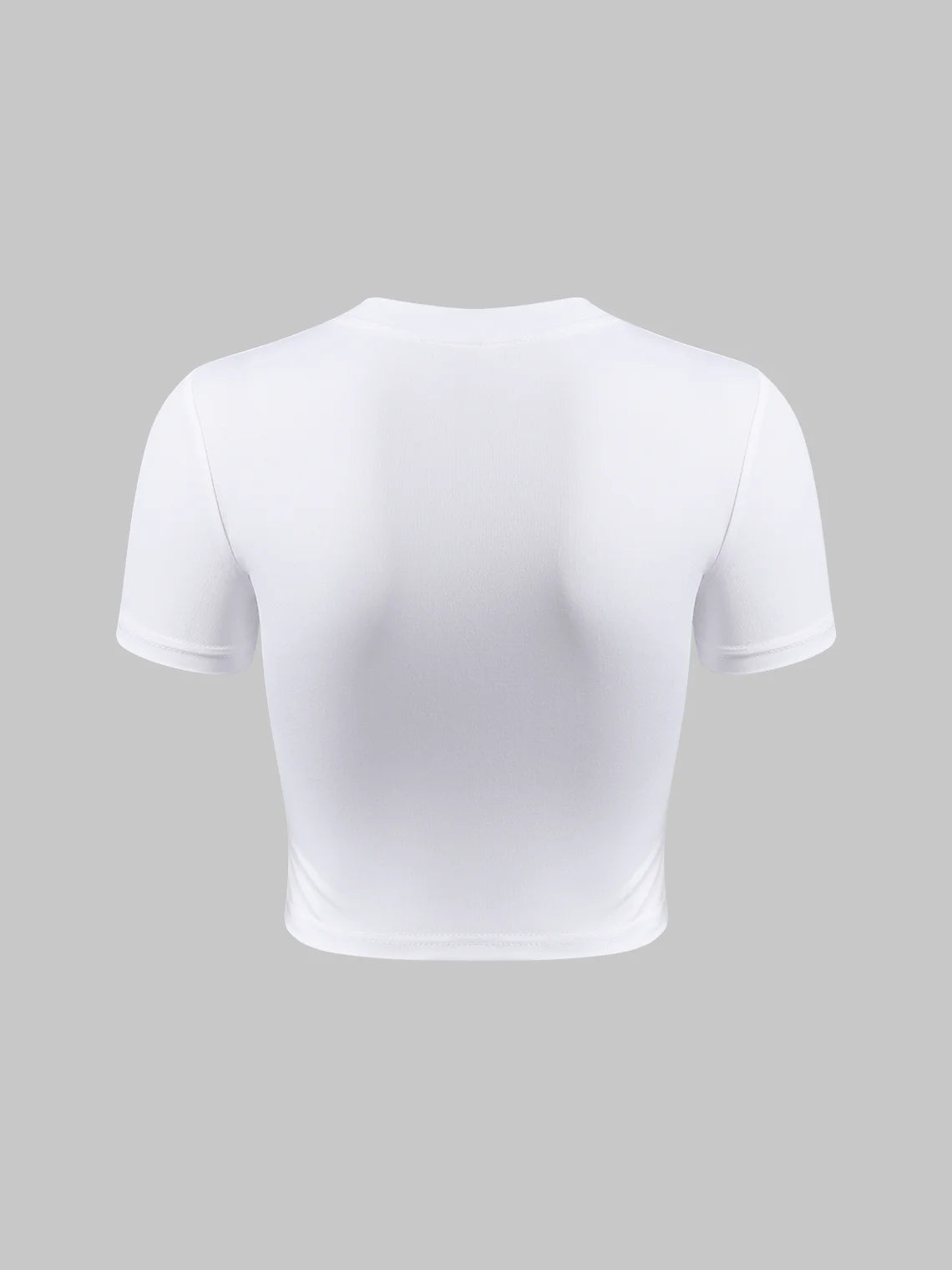 Street White Basic Top T-Shirt