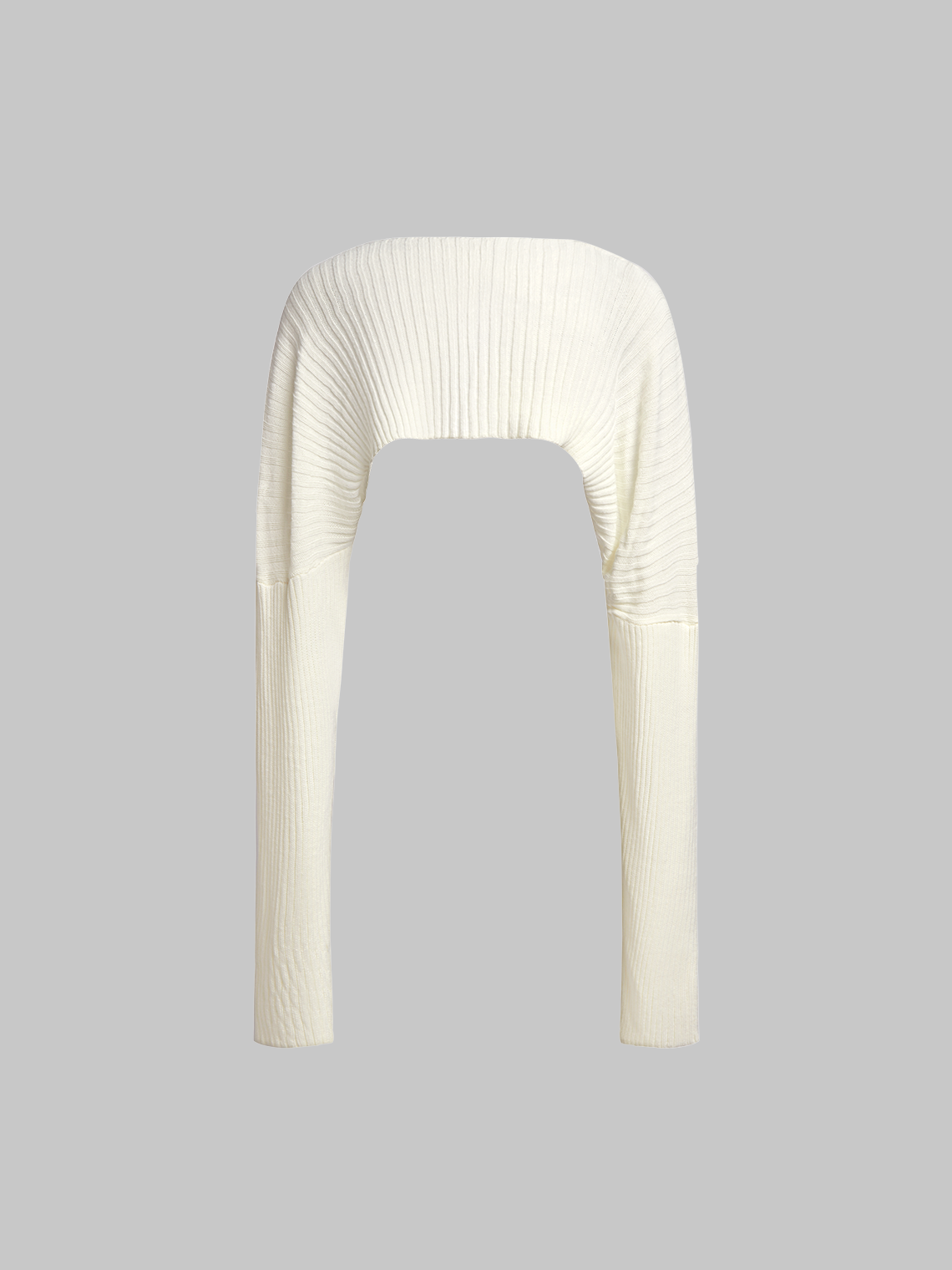 Knitted Plain Long Sleeve Shrug